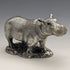 UK Country Artists Sterling Silver Sculpture Hippopotamus Figurine 120g